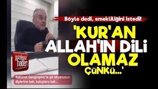 MUSTAFA ÖZTÜRK: KUR'AN ALLAH'IN DİLİ OLAMAZ ÇÜNKÜ...