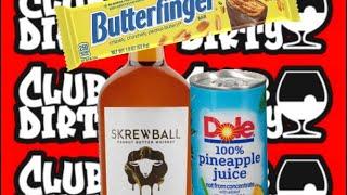 (21+ Content, Drink Responsibly) Skrewball x Pineapple Juice = Butterfinger?