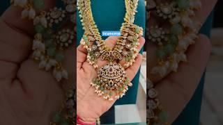 Victoria original beads bridal haram long #1gramgold #cz #wholesale #diyacollections #7416945938
