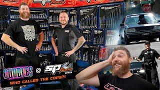 Cuddles Burnouts Visits SP Tools USA - The Cops Were Called!