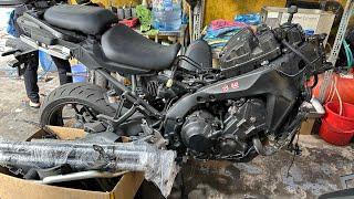 Yamaha Tracer 9 date 2022 tai nạn phục dựng lại bán giá cực rẽ