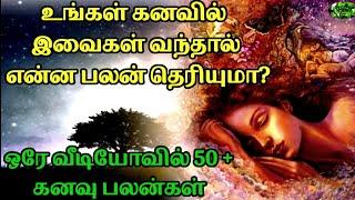 கனவு பலன்கள்|ஒரே வீடியோவில் 50 + ௧னவு பலன்கள்|எந்த நேர கனவு பலிக்கும்?|Kanavu Palangal| Dreams