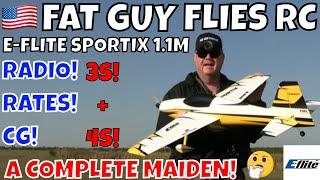 NEW PLANE MAIDEN E-FLITE SPORTIX 1.1M  by FGFRC #aviation #rc #rcfly