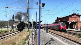 Vergangenheit und Gegenwart am Bahnhof Lübben (Spreewald)