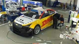 WTCC livery timelapse, Tom Coronel, the making of the DHL ROAL Motorsport Chevrolet Cruze TC1