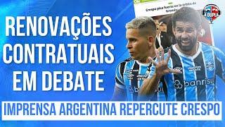 ️ Diário do Grêmio KTO: Renovações em debate | Interesse em Crespo repercute | Férias de dirigente