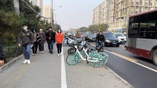 Beijing Walking,Working day morning【4K HDR】