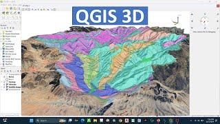 QGIS 3D draping files and images over a terrain surface