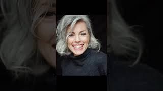 멋진 중년 이런 단발어때요? Medium short hair style over50.#중년단발#over50style