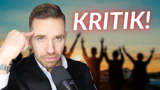 Ich reagiere auf Kritik.