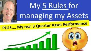 My 5 Rules for managing my retirement assets with buckets -- Plus my 3rd Qtr Asset Performance