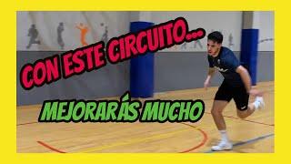 CIRCUITO mixto de BALÓN y FUERZA | Entrenamiento Fútbol Sala