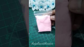 Air Dry Clay Flower Diy Crafts #shorts #youtubeshorts #shortsvideo