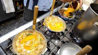 信じられない超絶かつ丼ラッシュ！行列ができる大衆うどんそば屋の仕事丨Udon Restaurant's Ultimate Egg Rice Bowl