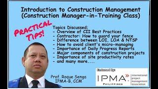 Watch recorded session of Construction Manager in Training: Introduction to Construction Management