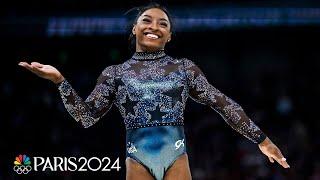 Simone Biles SHOWS OUT in spite of calf pain during gymnastics qualification | Paris Olympics