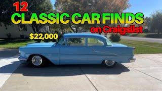 Hidden Gems: 12 Classic Cars for Sale on Craigslist Now!