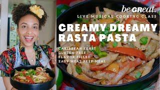 Cheesy Rasta Pasta! (Vegan + Gluten Free)