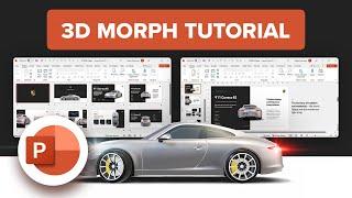 PowerPoint Tutorial: 3D  Porsche animation and basics of morph transition #powerpoint #tutorial