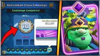 10-0 BERSERKER CLASH CHALLENGE | CLASH ROYALE | BEST BERSERKER CLASH CHALLENGE DECK!