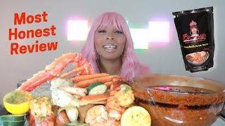 BLOVES NEW SMACKALICIOUS SAUCE | SEAFOOD BOIL MUKBANG | REVIEW | EAT EAT WITH E