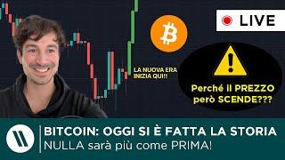 BITCOIN, CRYPTO: OGGI SI È FATTA LA STORIA (LA NUOVA ERA INIZIA QUI) | PERCHÈ il PREZZO però SCENDE?