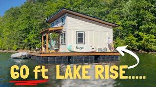 Water Levels RAPIDLY RISING...  Life on a FLOATING House.