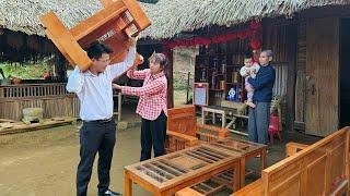 My husband's surprise gift to his grandfather - Picking fruit - Building a new life | Ly Phuc Binh