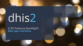 DHIS2 2.30 New app interfaces