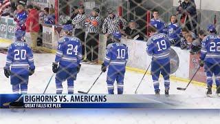 Helena Bighorns defeat Great Falls Americans in overtime shootout