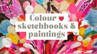 Vibrant Art Books, Sketchbooks, And Paintings: A Kaleidoscope of Colour