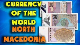 Currency of the world - North Macedonia. Macedonian denar. Macedonian banknotes and coins