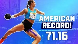 Valarie Allman BREAKS American Discus Record! | 71.16 Technique Analysis