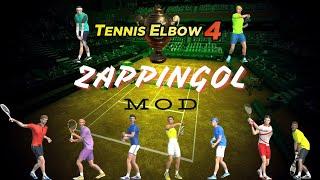 Tennis Elbow 4 | Rafael Nadal VS Fabio Fognini | ZAPPINGOL MOD | Gameplay