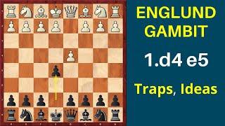 Chess Opening: Englund Gambit 1.d4 e5 | Traps and Ideas