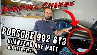 Von Glänzend auf Matt mit XPEL Stealth| Porsche 992 GT3 Surface Change