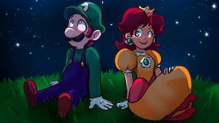 Daisy tries holding Luigi's hand for the first time