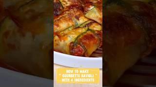 How To Make Courgette Ravioli With 4 Ingredient #shorts #food #zucchini #ravioli #kitchen