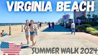 Virginia Beach ️ Summer  edtion Walk  [  America  2024 ]