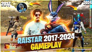 RAISTAR 2017 TO 2024 BR - RANKED PRIME GAMEPLAY GYANGAMING OP REACTION ON LIVE - GARENA FREE FIRE