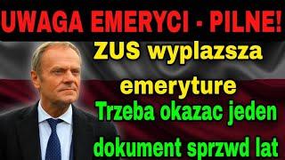 ZUS wypłaci wyższą emeryturę. Trzeba okazać jeden dokument sprzed lat EMERYTURY 2024