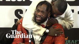 'You don't understand': Deontay Wilder breaks down in speech on dangers of boxing