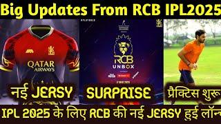 iPL2025:big Good News from RCB Team|rcb new jersy launched for IPL 2025|rcb players started practice