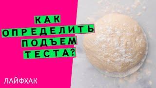 Подъем теста: как точно его определить? Делюсь лайфхаком 