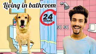 Living in Bathroom for 24 hours with Leo | Anant Rastogi