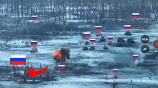 SHOCKING!! Ukrainian tragically destroys a Russian army tank in close combat in the Kursk forest