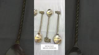 Make every meal a special occasion with our Lavanyam  brass spoons  Perfect for elegant gatherings,!