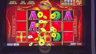 Slot Machine, when Rm52.8 per bet hit free game!  老虎机,高额 Rm52.8 per bet下注看下战绩如何