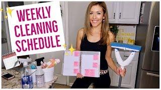 MY WEEKLY CLEANING ROUTINE  | CLEAN WITH ME - ALL WEEK!  | Brianna K + HayleyPaige