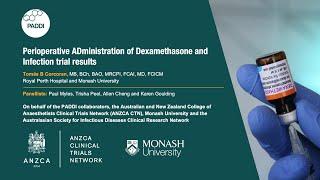 PADDI trial results webinar: Tomás Corcoran, Trish Peel, Paul Myles, Allen Cheng, Karen Goulding